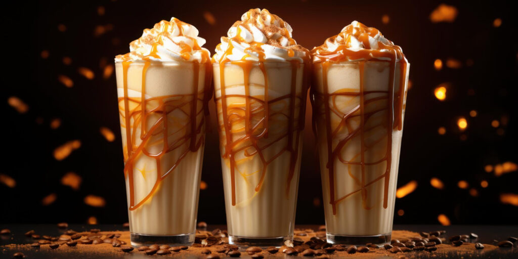 caramel vanilla swirl iced coffee